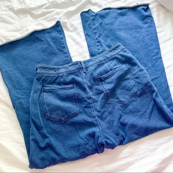 ANTHROPOLOGIE// cropped wide leg jeans - Picture 4 of 4